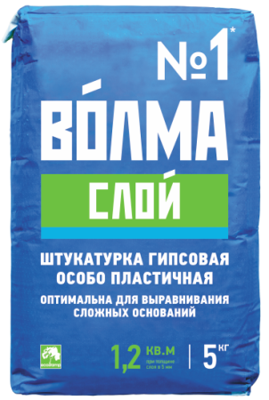 Штукатурная смесь "ВОЛМА-Слой", 5 кг